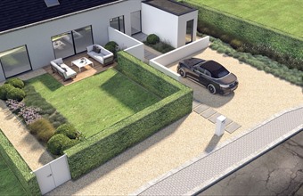 Moderne tuin Ophasselt